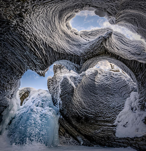 Frozen Ice Cave Arches Art Print