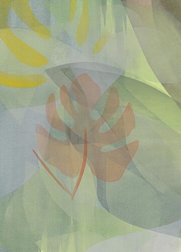 Layered Tropical Monstera Art Print