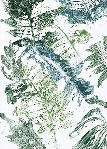 Green Fern Imprints Art Print