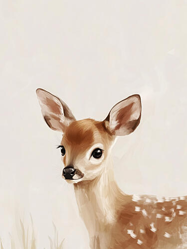 Youngdeerno02 Art Print