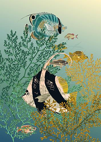 Tropical Reef Fish Art Print