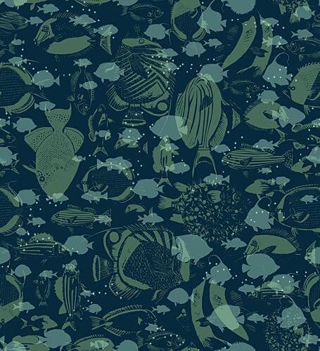 Deep Sea Vintage Fish Art Print