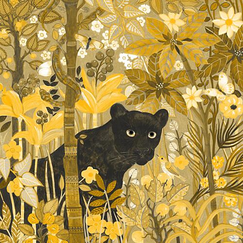 Panther Hidden Tropics Art Print