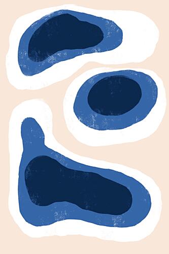 Abstract Shapes No.7 Art Print by The Miuus Studio