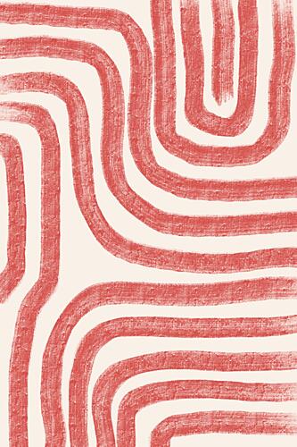 Abstract Lines Art Print by The Miuus Studio