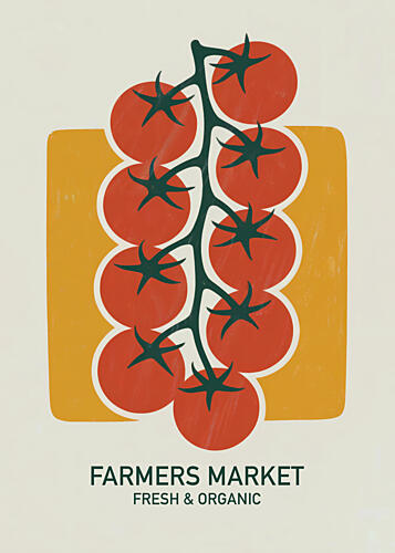 Fresh Farmers Market Tomatoes Art Print