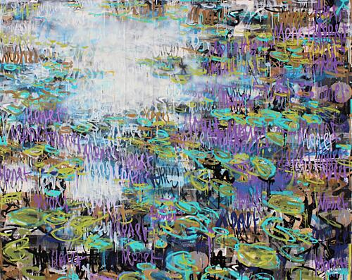 Urban Graffiti Reflections Art Print