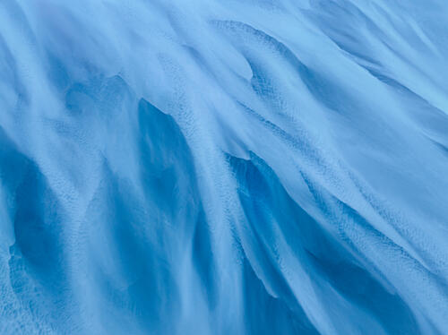 Soft Blue Waves Art Print