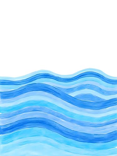 Calm Blue Ocean Waves Art Print