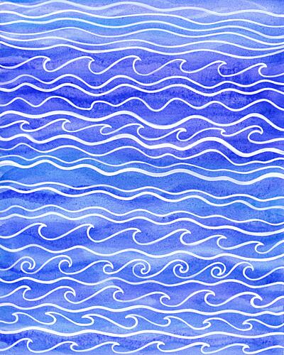 Different Waves Art Print