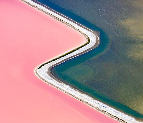 Vibrant Water Divide Art Print
