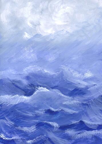 The Rough Sea Art Print