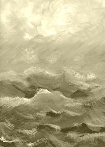 The Rough Sea 2 Art Print