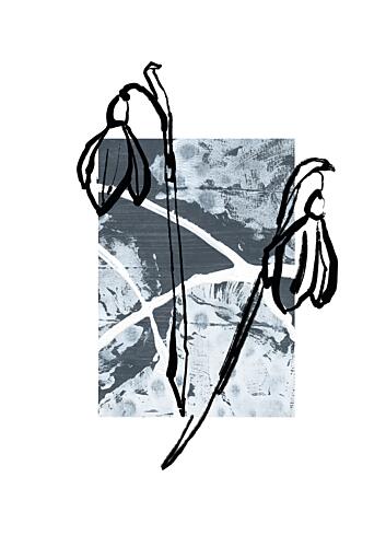 Abstractbotanicsno01 Art Print