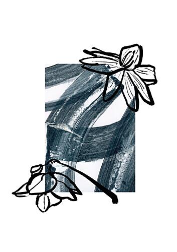 Abstractbotanicsno02 Art Print