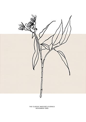 Abstractbotanicsno12 Art Print