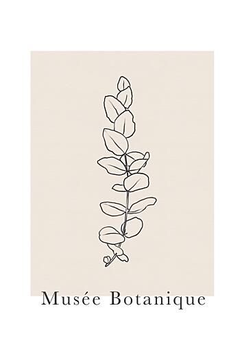 Abstractbotanicsno14 Art Print