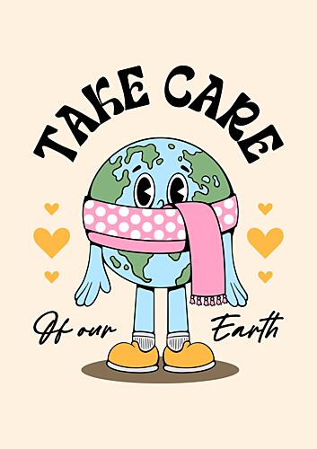 Our Caring Earth Art Print