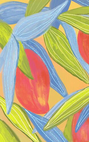 Vibrant Tropical Foliage Art Print