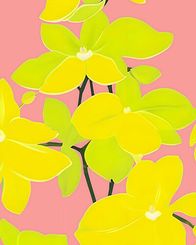 Where Sunshine Blooms Louder Than Words Mokara Orchid Art Print
