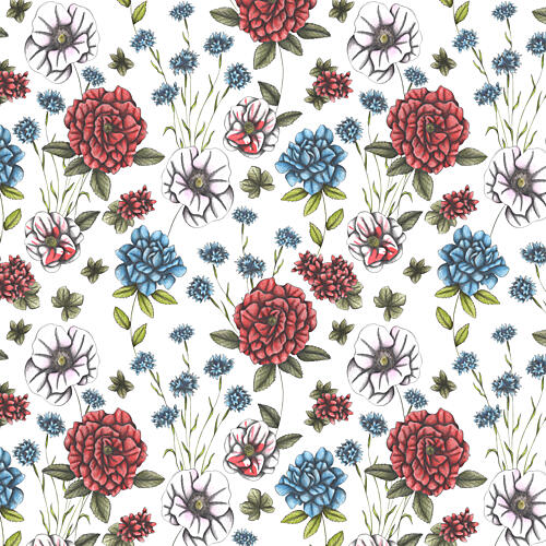 Vibrant Garden Floral Art Print