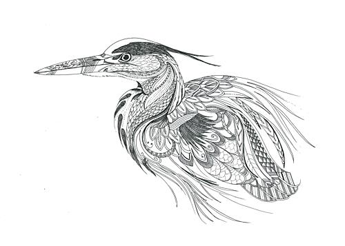 Heron Art Print