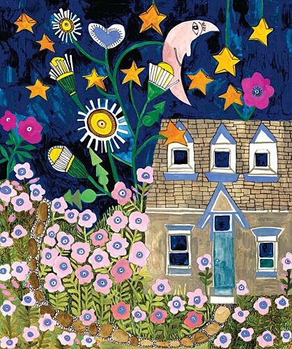 Moon Flowers Art Print