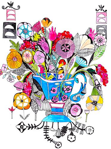 Les Fleurs Art Print