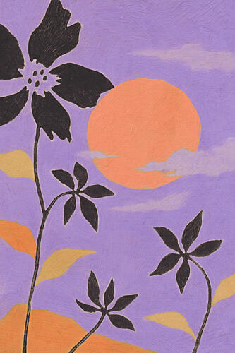Purplesunset Art Print