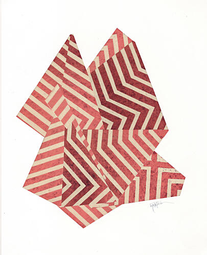 Dynamic Chevron Shapes Art Print