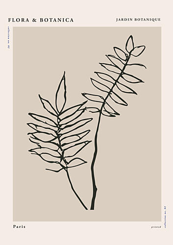 Florabotanicalineno02 Art Print