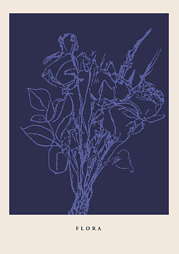 Floralineno03 Art Print