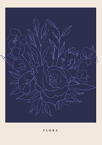 Floralineno06 Art Print