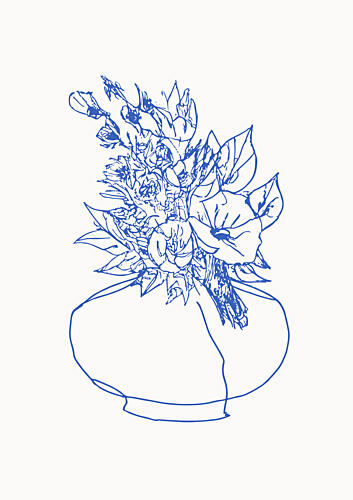 Floralineno09 Art Print