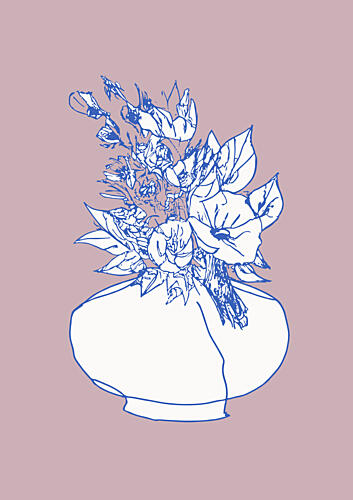 Floralineno10 Art Print