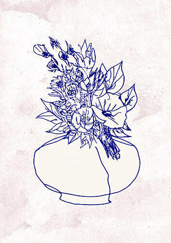 Floralineno11 Art Print