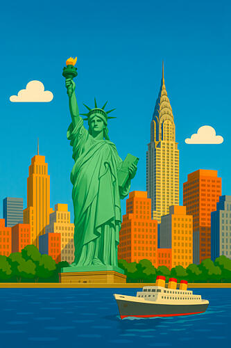 New York City Art Print by Taudalpoi
