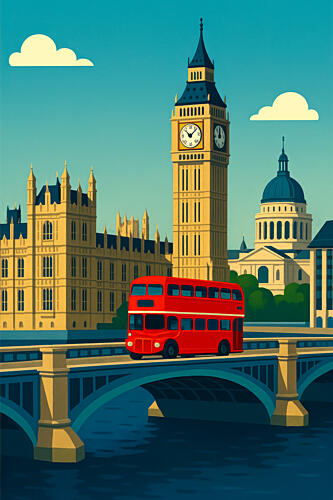 A Visit to London Art Print by Taudalpoi