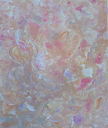 Ethereal Pink Flow Art Print