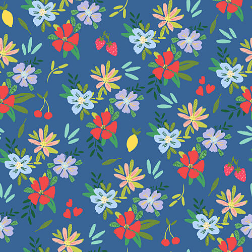 Whimsical Summer Florals Art Print by Giovanna Juliao