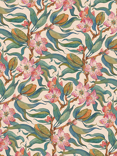 Soft Botanical Pattern Art Print
