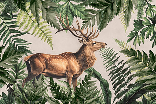 Majestic Forest Stag Art Print
