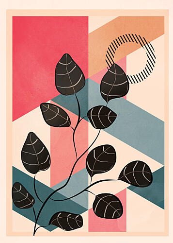 Organic Geometric Design Art Print