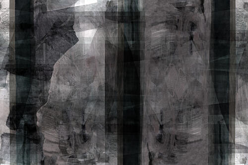 Moody Abstract Layers Art Print by Cartissi