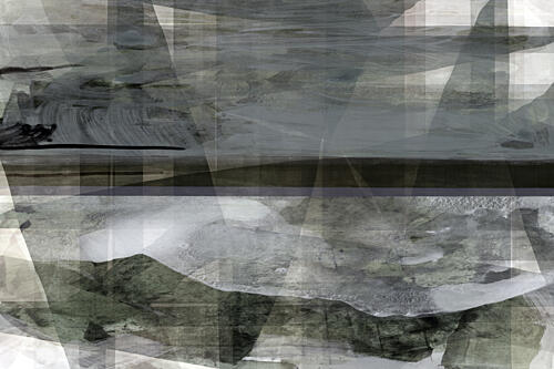 Serene Layered Landscape Art Print by Cartissi