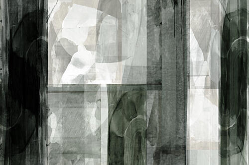 Dark Abstract Layers Art Print by Cartissi