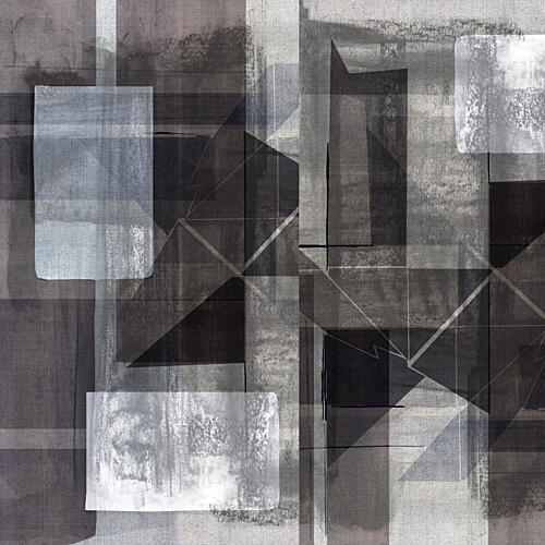 Layered Geometric Abstraction Art Print by Cartissi