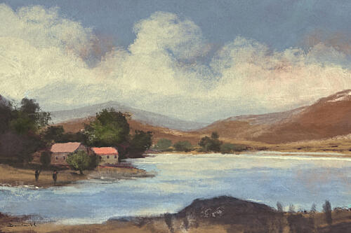 Lake Vista Art Print