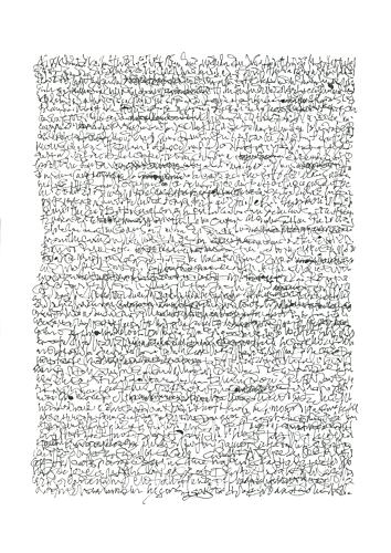Asemic Writing Treatise Art Print