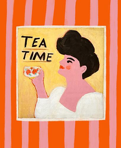 Retro Tea Time Cuisine Print